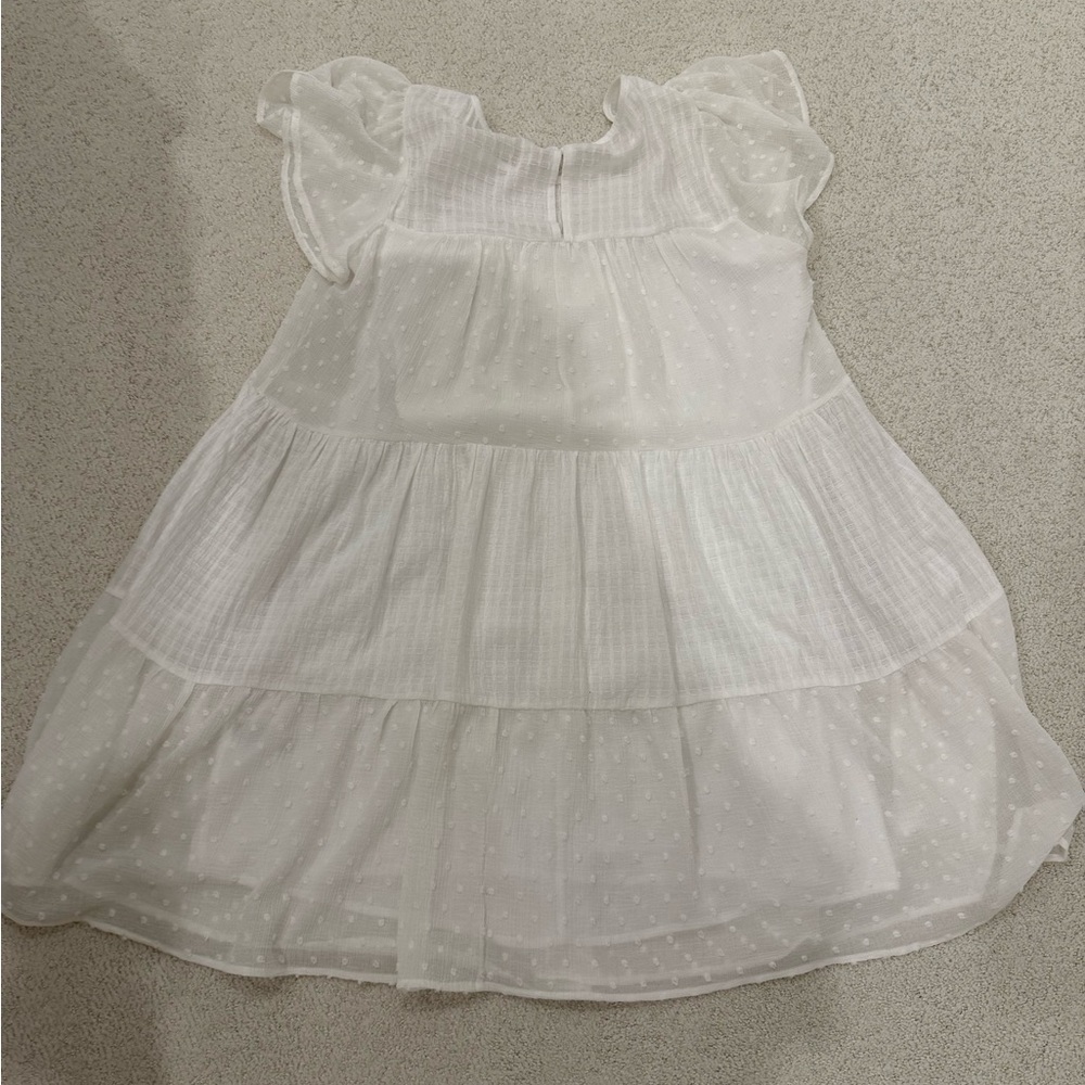 White Ruffled Dress